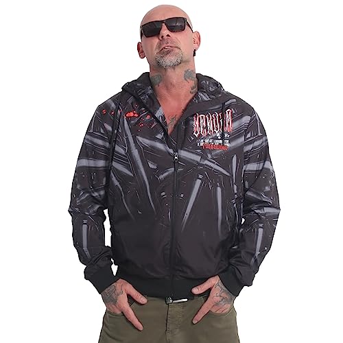 Yakuza Herren Sword Windbreaker, Schwarz, L von Yakuza