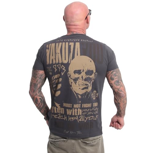 Yakuza Herren Teach T-Shirt, Anthrazit, 3XL von Yakuza