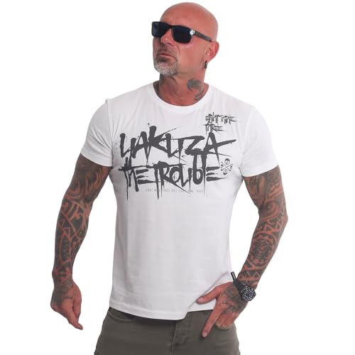 Yakuza Herren The Trouble T-Shirt, Weiß, 3XL von Yakuza