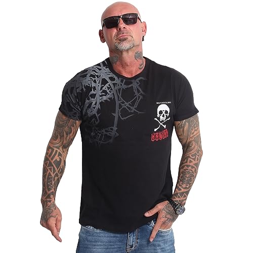 Yakuza Herren Thorns T-Shirt, Schwarz, 5XL von Yakuza