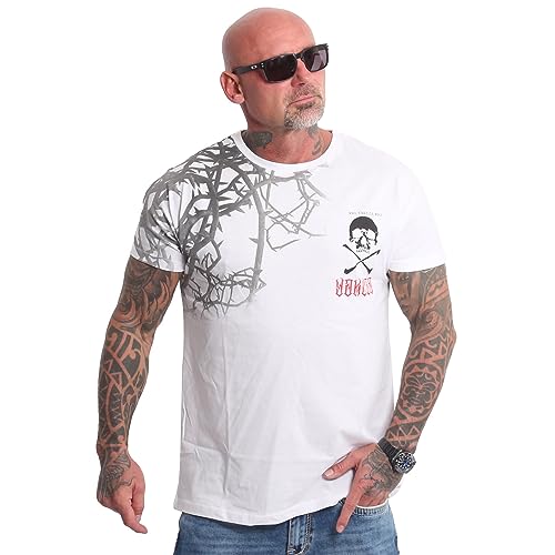 Yakuza Herren Thorns T-Shirt, Weiß, 3XL von Yakuza