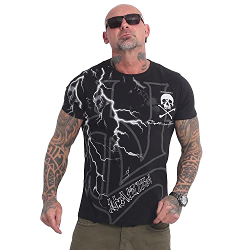 Yakuza Herren Thunder T-Shirt, Schwarz, 5XL von Yakuza