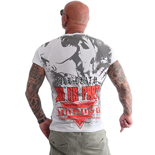 Yakuza Herren Till Death T-Shirt, Weiß, 3XL von Yakuza