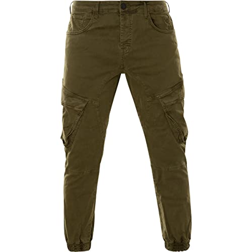 Yakuza Herren Totem Grip Cargohosen, Burnt Olive, 33W von Yakuza