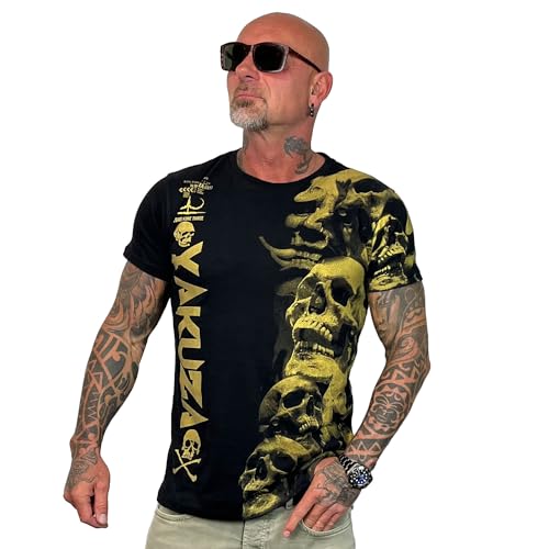 Yakuza Herren VIP Graveyard T-Shirt, Schwarz, 4XL von Yakuza