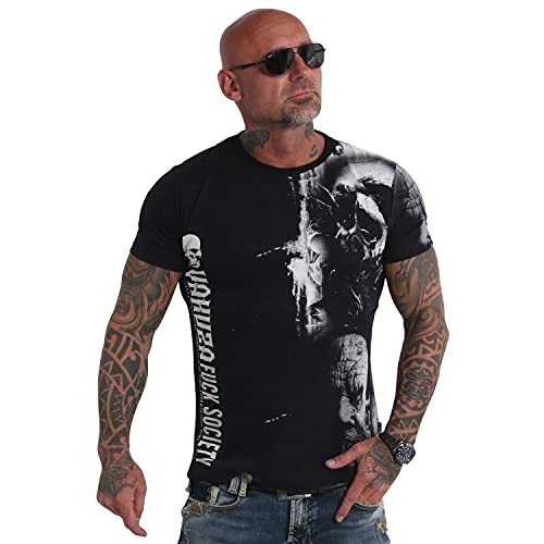 Yakuza Herren Waiting Death V02 T-Shirt, Schwarz, 3XL von Yakuza