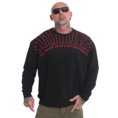 Yakuza Herren Warrior Oversized Pullover, Schwarz, M von Yakuza