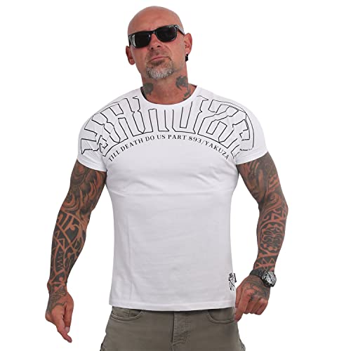 Yakuza Herren Warrior T-Shirt, Weiß, 3XL von Yakuza