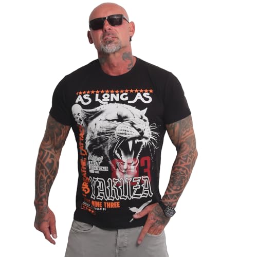 Yakuza Herren Wildcat Regular T-Shirt, Schwarz, XXL Yakuza Herren Wildcat Regular T-Shirt, Schwarz, XXL von Yakuza