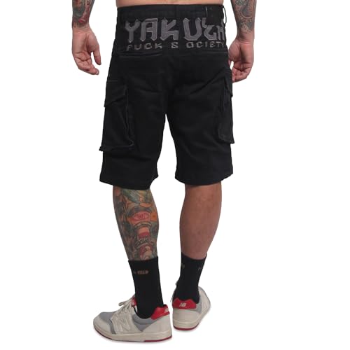 Yakuza Herren YFS Cargo Shorts, Schwarz, 32W von Yakuza