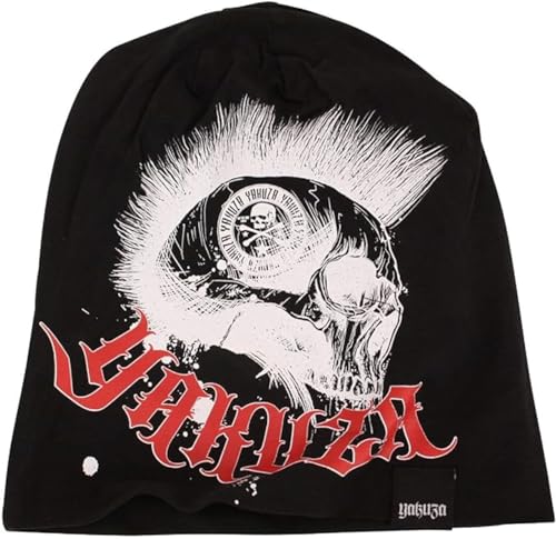 Yakuza Unisex Dead Punk V02 Beanie Mütze, Schwarz, Einheitsgröße von Yakuza