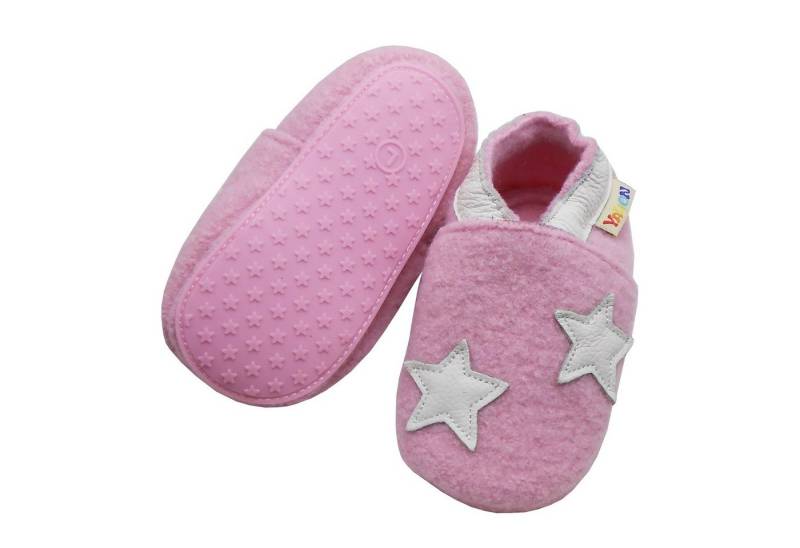 Yalion Krabbelschuh Filz Hausschuhe aus 100% Schafwolle Hausschuh von Yalion