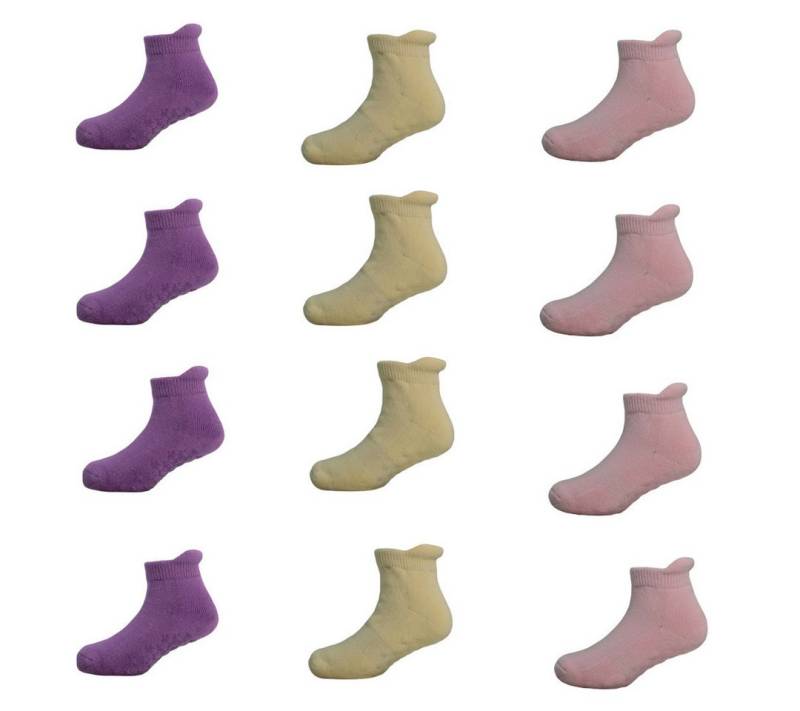 Yalion Kurzsocken 12 paar weiche Kinder Socken mit Halbplüsch in mehreren verschiedenen (12-Paar) von Yalion