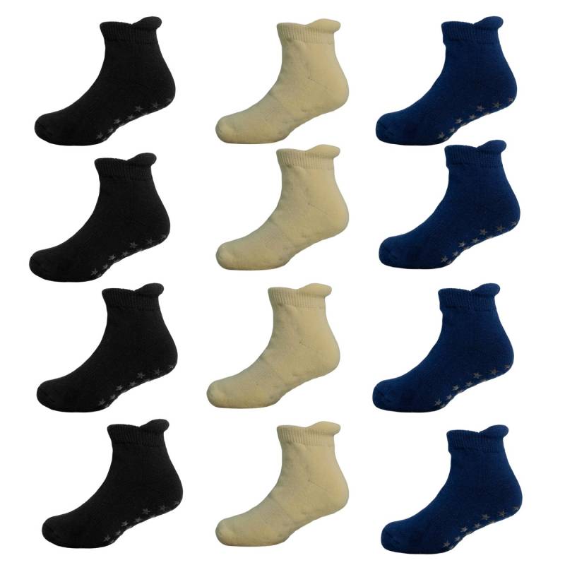 Yalion Kurzsocken 12 paar weiche Kinder Socken mit Halbplüsch in mehreren verschiedenen (12-Paar) von Yalion