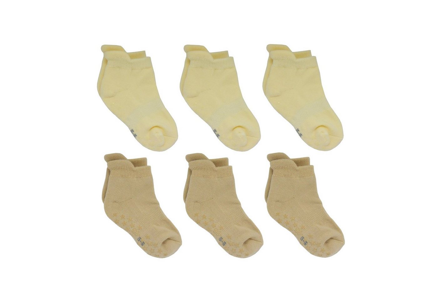 Yalion Kurzsocken Weiche Kinder Antiruschsocken Halbplüsch (6-Paar) Elastisch von Yalion