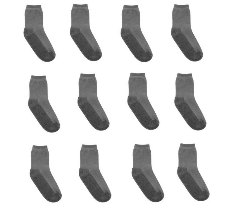 Yalion Kurzsocken Yalion® weiche Kinder Socken mit Halbplüsch 12er Pack von Yalion