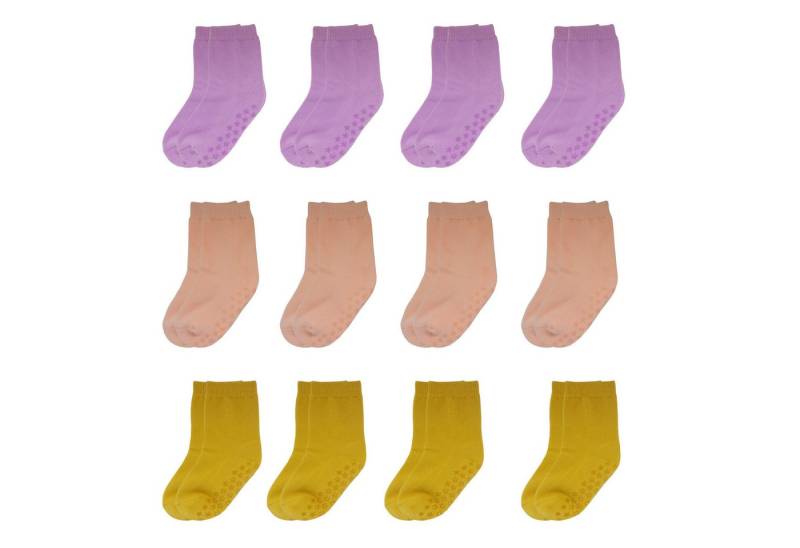 Yalion Langsocken 12er Pack Weiche Kinder Antiruschsocken Halbplüsch (12-Paar) von Yalion