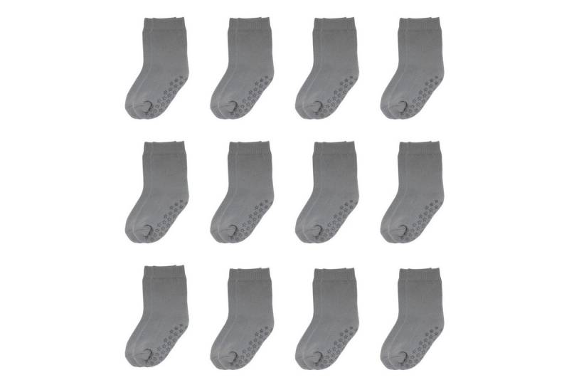 Yalion Langsocken 12er Pack Weiche Kinder Antiruschsocken Halbplüsch (12-Paar) von Yalion