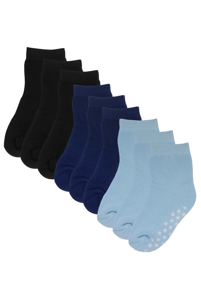 Yalion Langsocken Baby Kleinkind Socken Anti-Rutsch-Socken 9 paar von Yalion