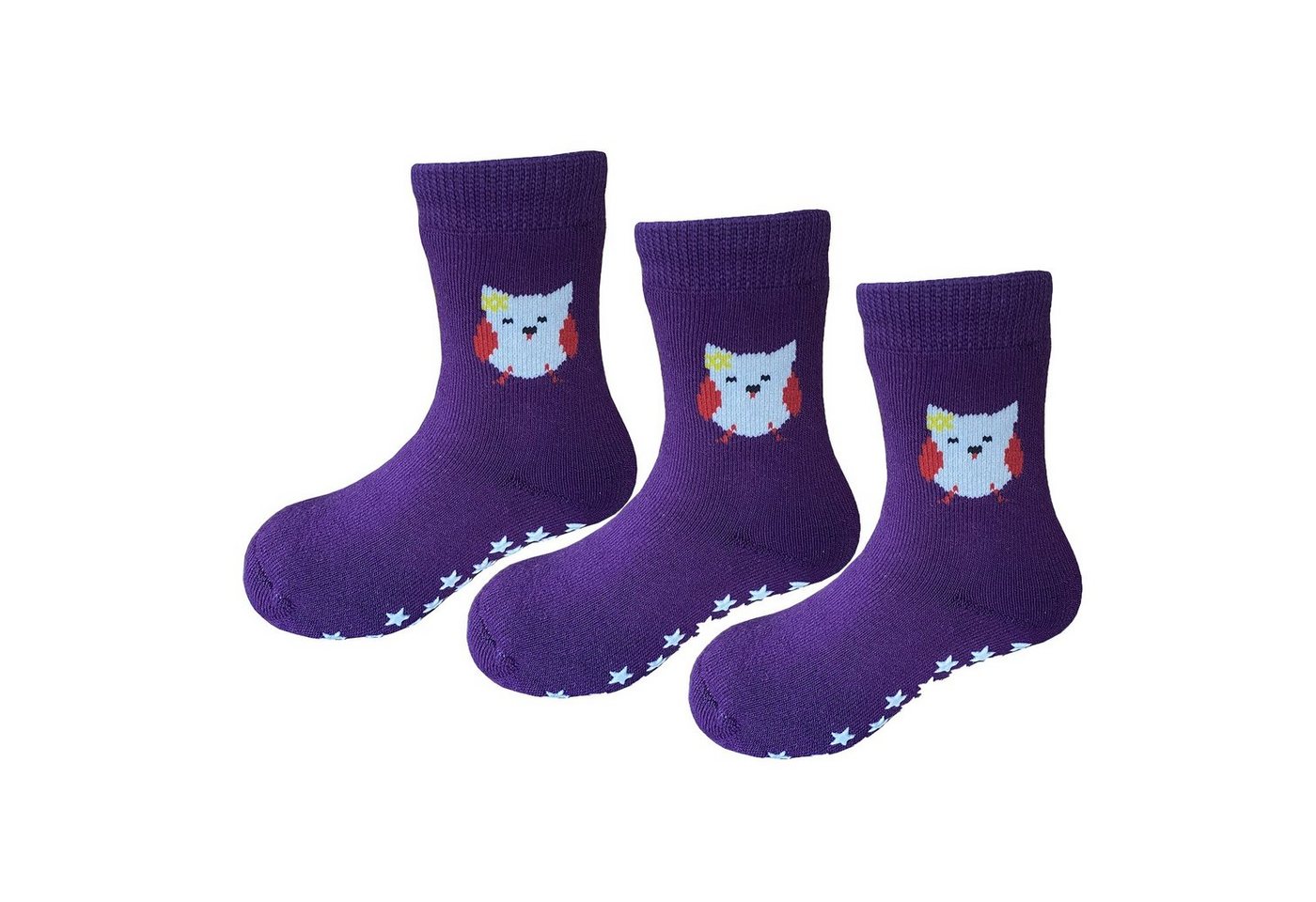 Yalion Langsocken Kinder Baby socken (3 Paar) Anti Rutsch Socken für Jungen Mädchen (Beutel) von Yalion