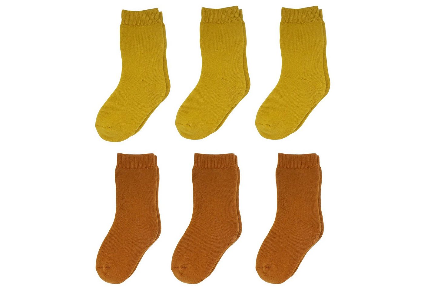 Yalion Langsocken Kinder Socken Vollplüsch (6-Paar) Elastisch Wärmend von Yalion