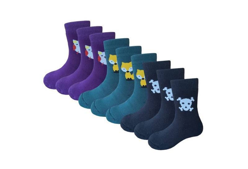 Yalion Langsocken Weiche BABY-Kinder Lange Socken Krabbelsocken 9 Paar von Yalion