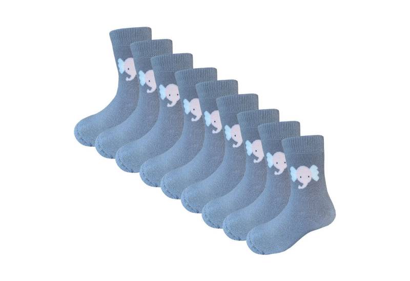 Yalion Langsocken Weiche BABY-Kinder Lange Socken Krabbelsocken 9 Paar von Yalion