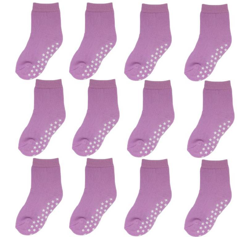 Yalion Langsocken Weiche Kinder Baumwoll Socken Babysocken (12-Paar) mit Halbplüsch (12-Paar) von Yalion