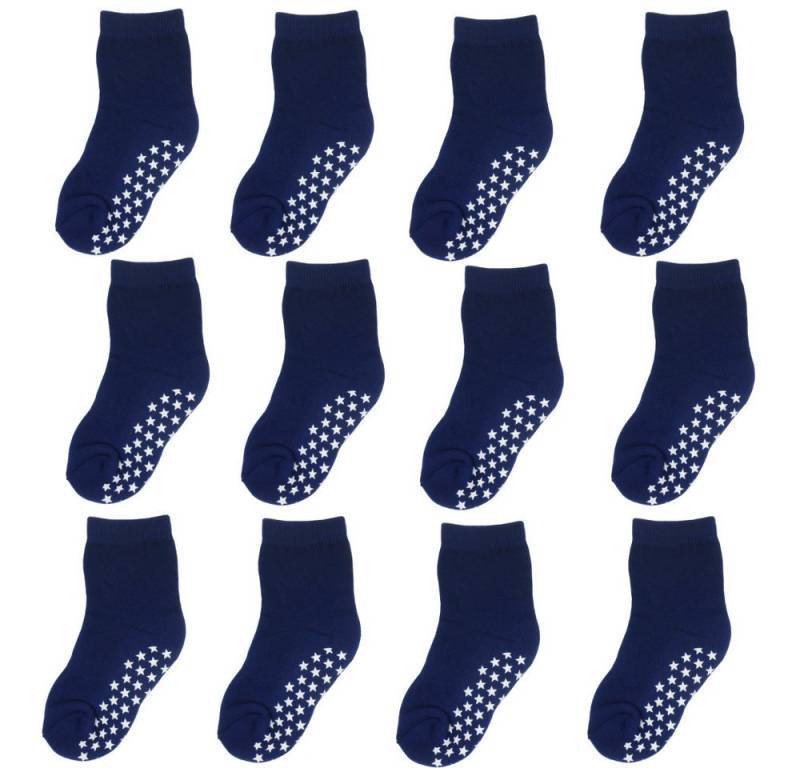 Yalion Langsocken Weiche Kinder Baumwoll Socken Babysocken (12-Paar) mit Halbplüsch (12-Paar) von Yalion