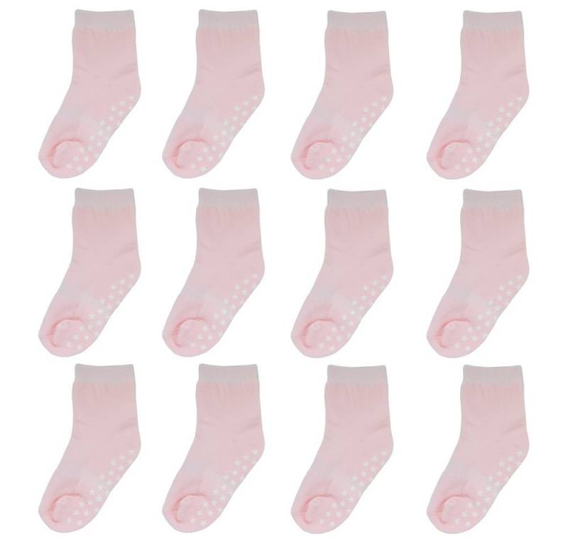 Yalion Langsocken Weiche Kinder Baumwoll Socken Babysocken (12-Paar) mit Halbplüsch (12-Paar) von Yalion