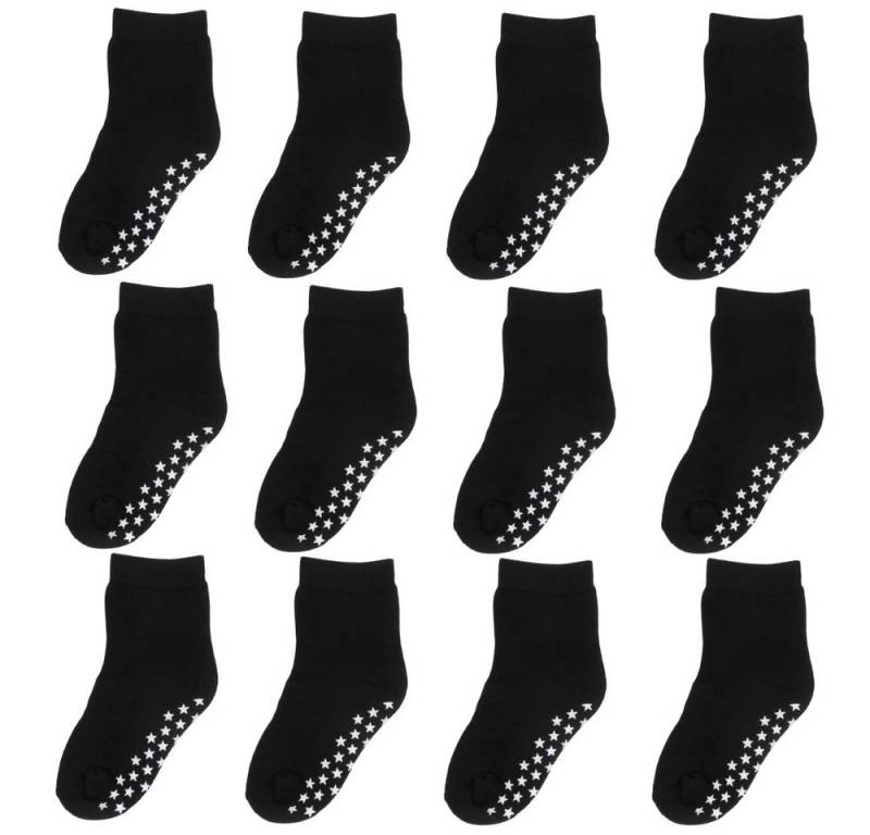 Yalion Langsocken Weiche Kinder Baumwoll Socken Babysocken (12-Paar) mit Halbplüsch (12-Paar) von Yalion