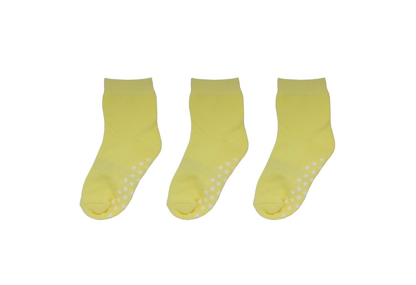 Yalion Langsocken Weiche Kinder Baumwoll Socken Babysocken (3-Paar) mit Halbplüsch Rutschfest und warm, Natur hautfreundlich von Yalion