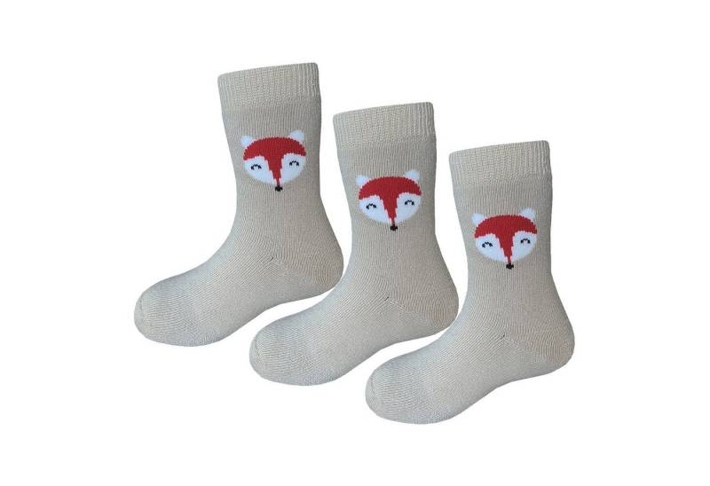 Yalion Langsocken Weiche Kinder Lange Socken Krabbelsocken Mit VollerFrottee 3 Paar (Beutel, hautfreundlich) Warm und atmungsaktiv von Yalion