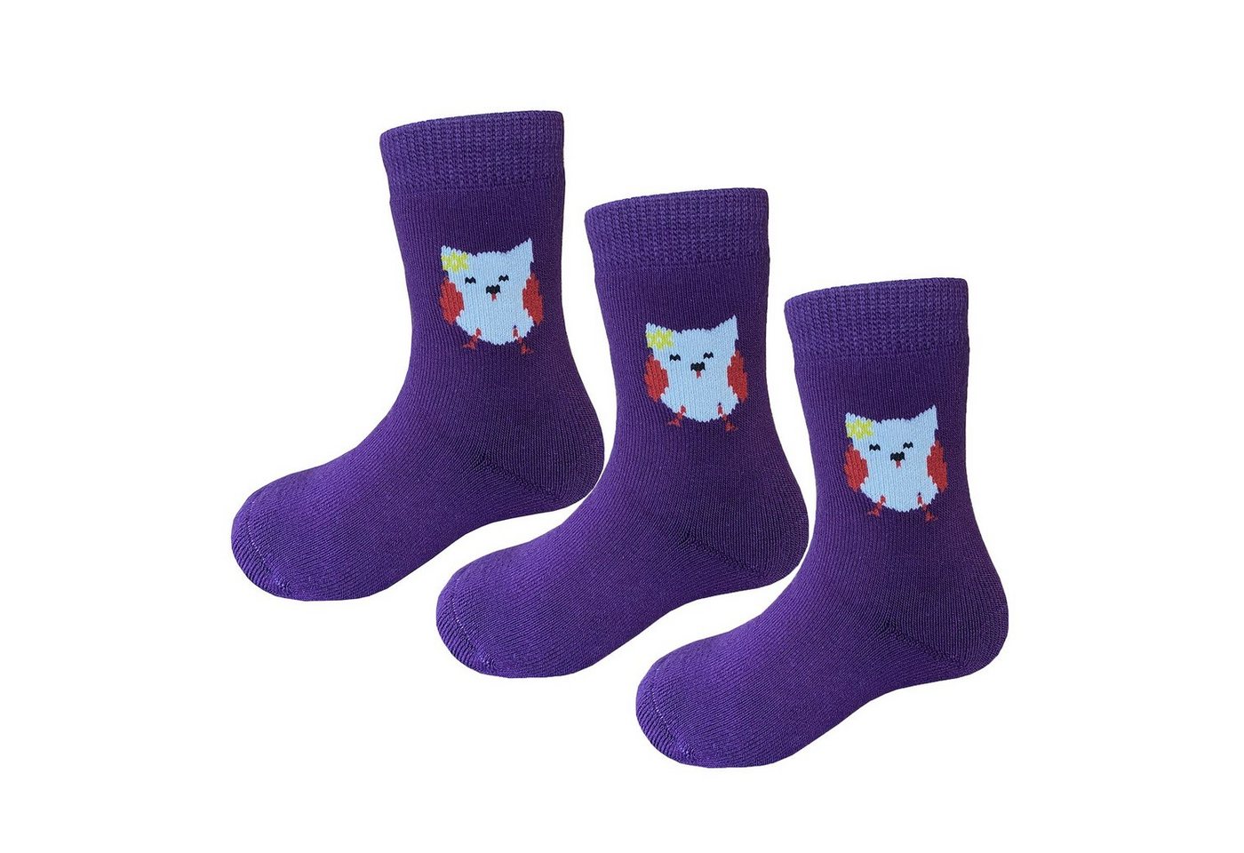 Yalion Langsocken Weiche Kinder Lange Socken Krabbelsocken Mit VollerFrottee 3 Paar (Beutel, hautfreundlich) Warm und atmungsaktiv von Yalion