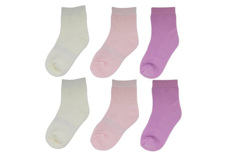 Yalion Langsocken Weiche Kinder Socken Babysocken (6-Paar) mit Halbplüsch 3 Farben mit Halbplüsch von Yalion