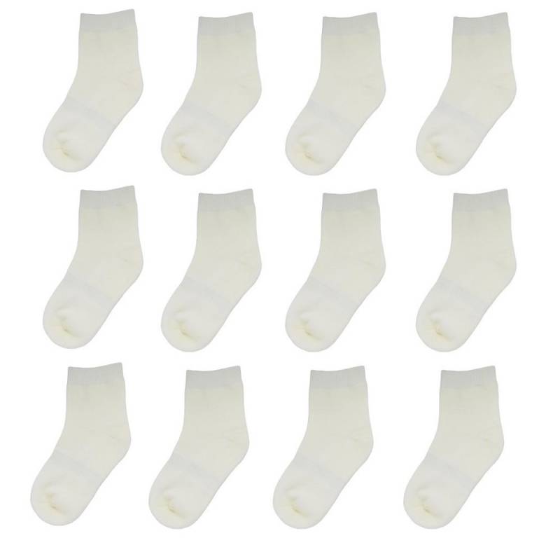 Yalion Langsocken Yalion® 12 Paar Weiche Kinder socken Babysocken mit Halbplüsch (12-Paar) von Yalion