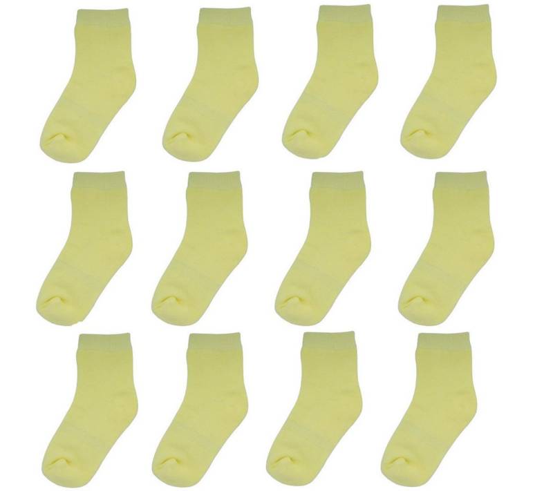 Yalion Langsocken Yalion® 12 Paar Weiche Kinder socken Babysocken mit Halbplüsch (12-Paar) von Yalion