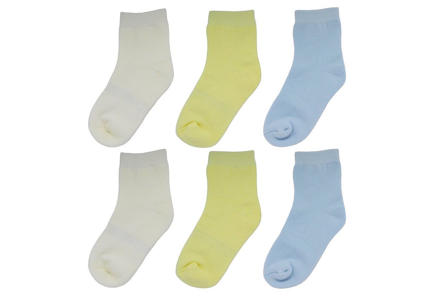 Yalion Langsocken Weiche Kinder Socken Babysocken (6-Paar) mit Halbplüsch 3 Farben mit Halbplüsch von Yalion
