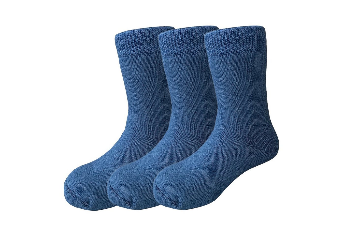 Yalion Langsocken weiche Kinder Socken mit Halbplüsch Elastisch einfarbig von Yalion