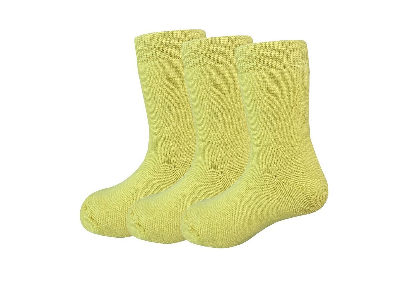 Yalion Langsocken weiche Kinder Socken mit Halbplüsch Elastisch einfarbig von Yalion