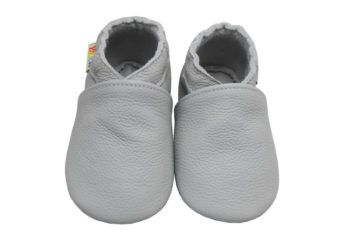 Yalion Lauflernschuhe Hausschuhe Braun Lederpuschen Weiche Leder Krabbelschuh von Yalion