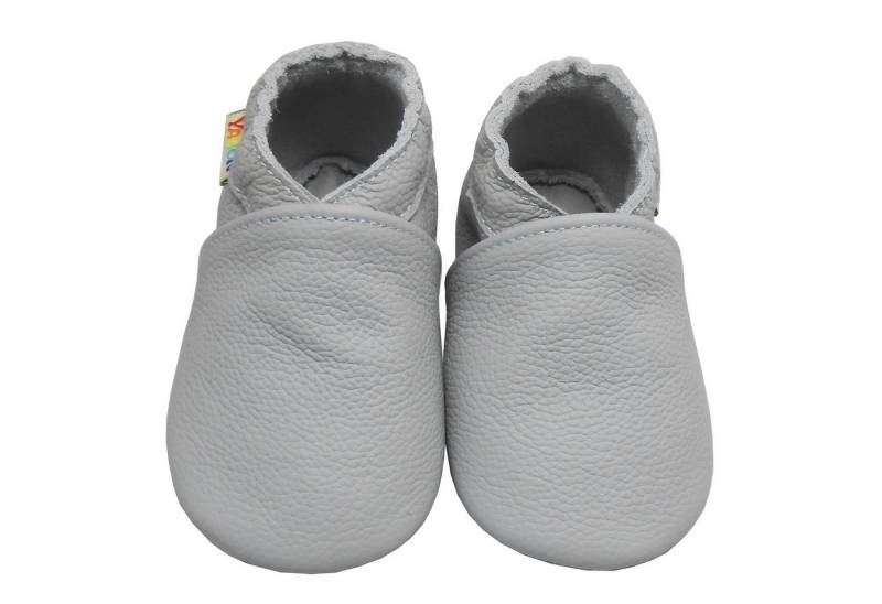 Yalion Lauflernschuhe Hausschuhe Braun Lederpuschen Weiche Leder Krabbelschuh von Yalion