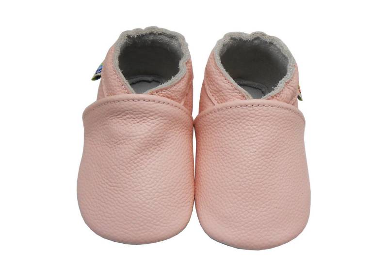 Yalion Lauflernschuhe Hausschuhe Braun Lederpuschen Weiche Leder Krabbelschuh von Yalion