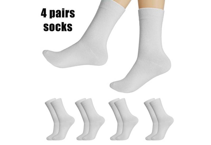 Yalion Socken Basicsocken Businesssocken Weiche Baumwolle Premium Business Socken (4-Paar) von Yalion