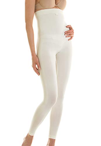Yaluronica 629 (Elfenbein, XXL) - Figurformende antiage Leggings mit Hyaluronsäure Push up Gesäß von Yaluronica