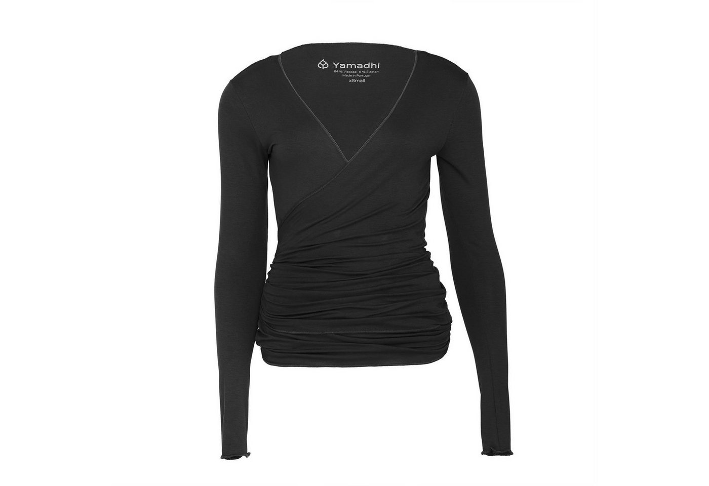 Yamadhi Yoga-Wickeljacke Yoga Wickeljacke, Viskose, Schwarz M von Yamadhi