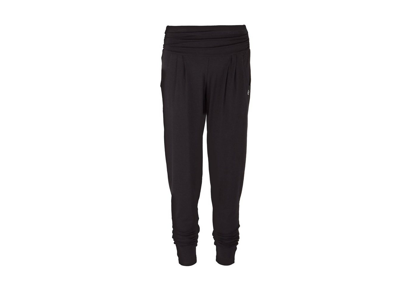 Yamadhi Yogahose Loose Pants, bequeme Yogahose, Viskose, Schwarz M von Yamadhi