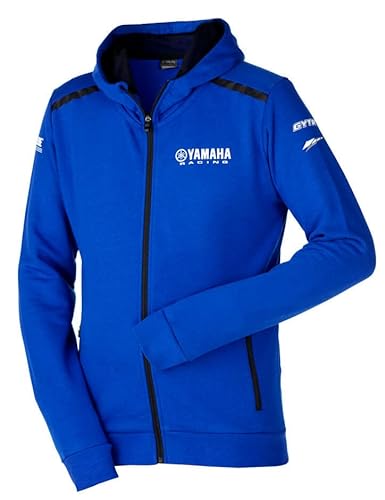 Yamaha Paddock Blue Essentials Kapuzenpulli Jacke für Herren (L) von Yamaha Racing