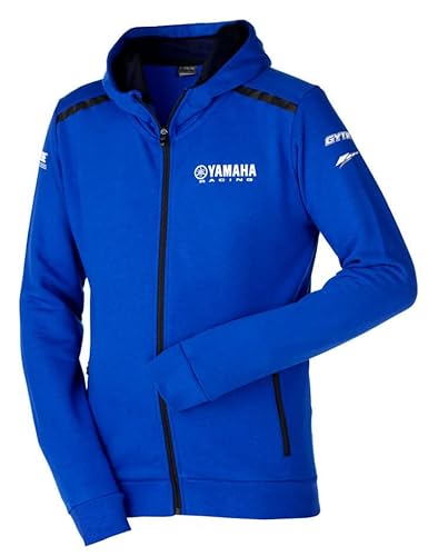 Yamaha Paddock Blue Essentials Kapuzenpulli Jacke für Herren (M) von Yamaha Racing