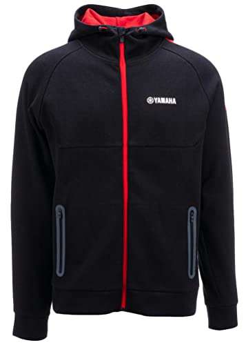 Yamaha REVS Herren Reißverschluss Kapuzenpulli Hoodie (as3, alpha, l, regular, regular) von Yamaha